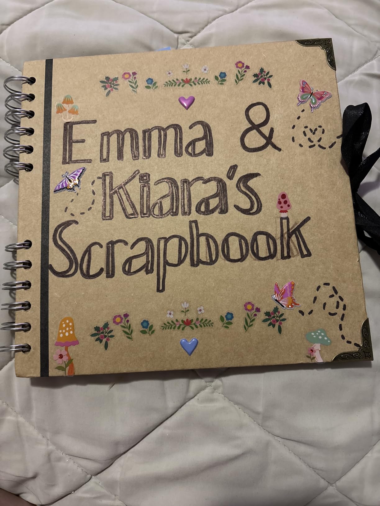 Bstorify Scrapbook Album 60 Pages (8 x 8 Inch) Brown Photo Album Scrap Book customer photo 1