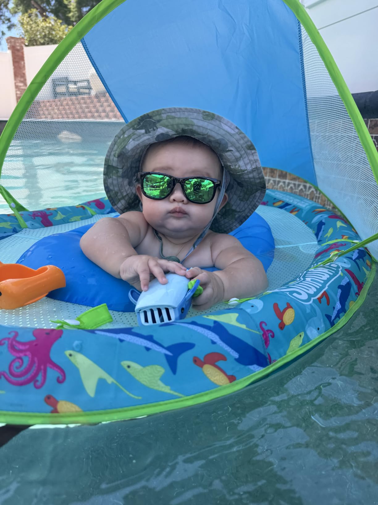 COASION Bendable Polarized Soft Baby Sunglasses with Strap Age 0-24 Months customer photo 2