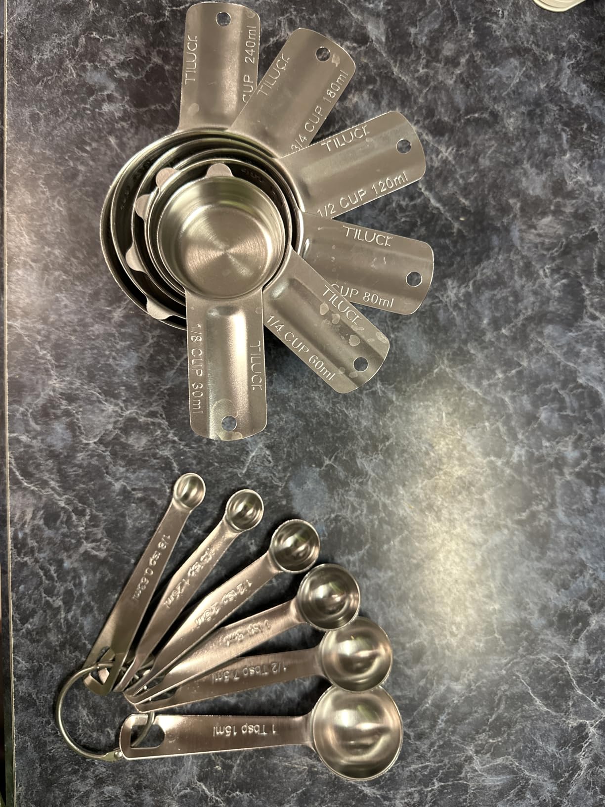 TILUCK Stainless Steel Measuring Cups & Spoons Set, Cups and Spoons customer photo 2