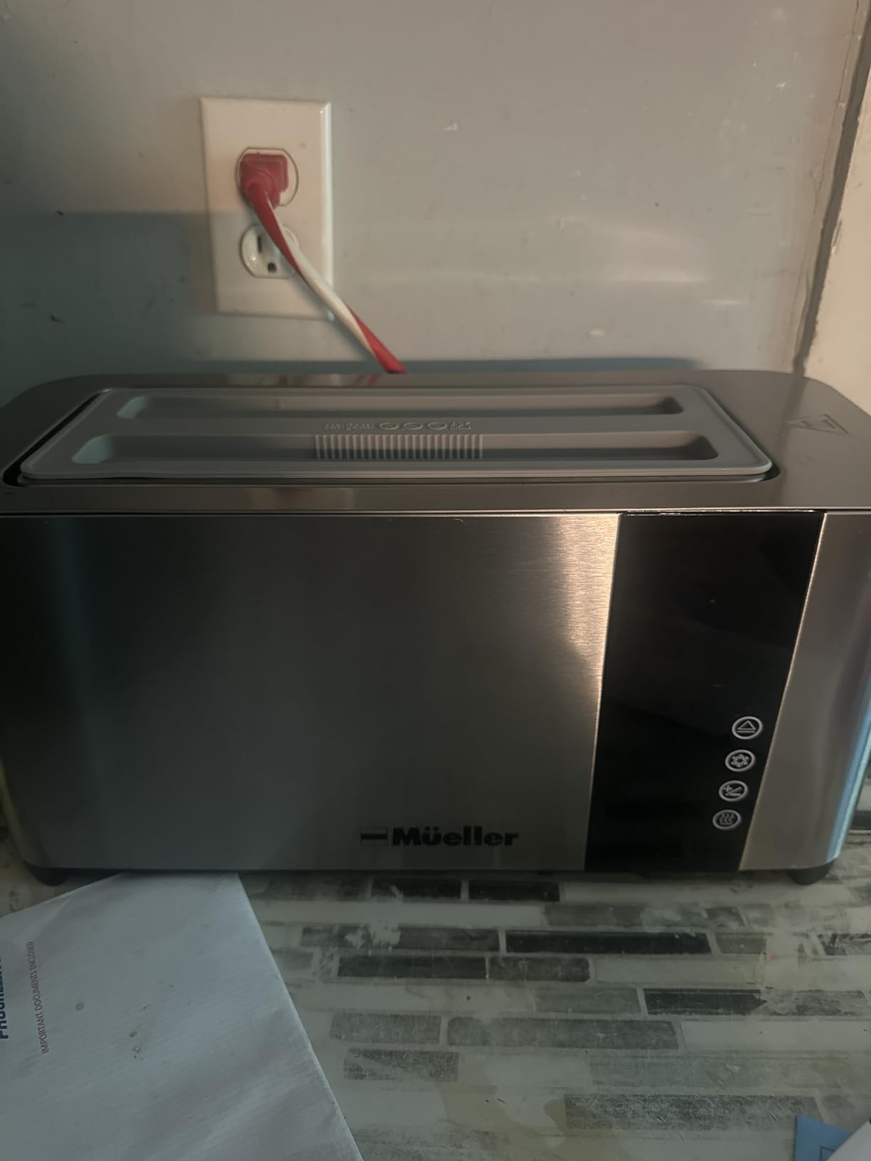 Mueller UltraToast Stainless Steel Toaster 4 Slice – Extra-Wide 1.6