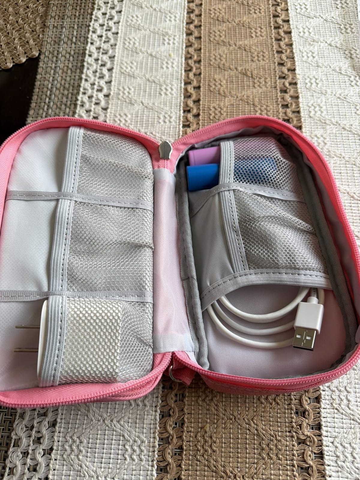 FYY Electronic Organizer, Travel Tech Pouch Bag, Cable Organizer Grey customer photo 1
