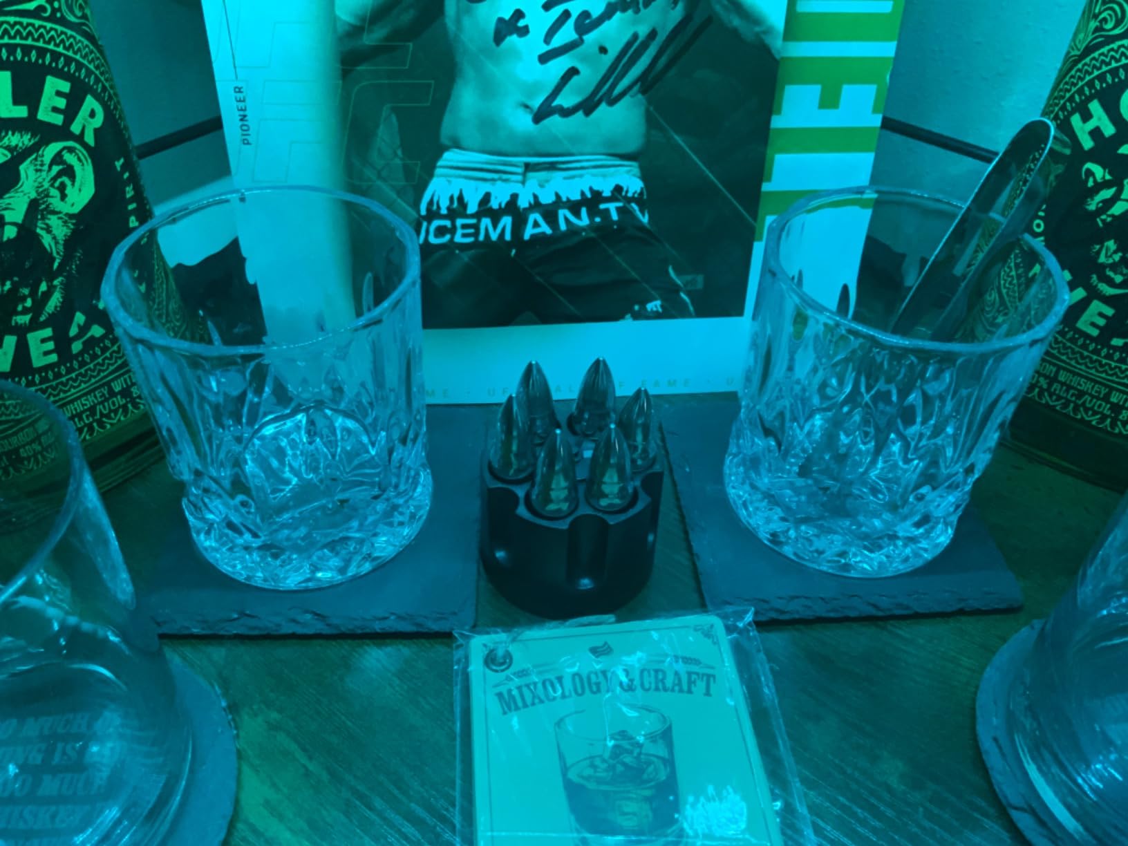 Titan LSO Whiskey Glasses and Stones in Unique Tactical Box Display | Bourbon Cocktail Cups, Coasters and Tongs | Gifts for Men | Glass Set customer photo 1