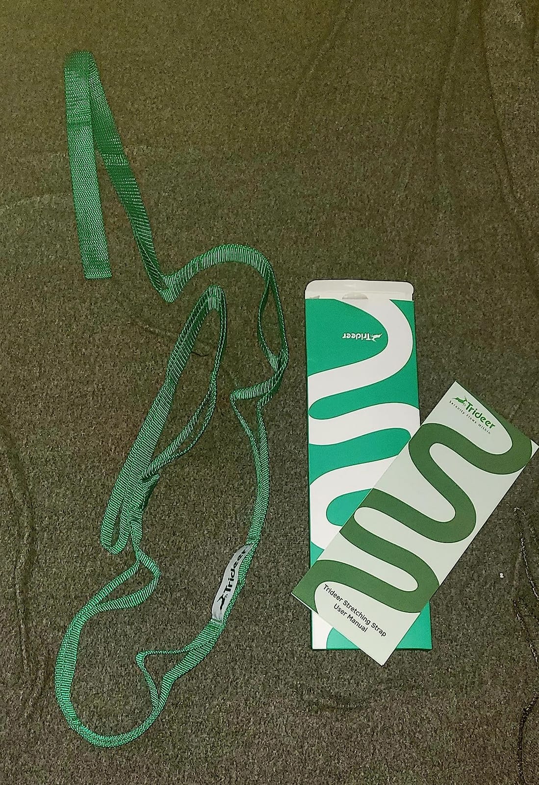 Trideer Stretching Strap with Loops & Leg Lifter, Non-Elastic PT Strap customer photo 1