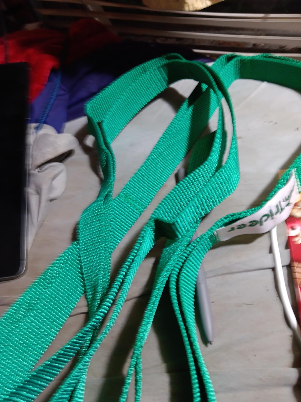Trideer Stretching Strap with Loops & Leg Lifter, Non-Elastic PT Strap customer photo 2