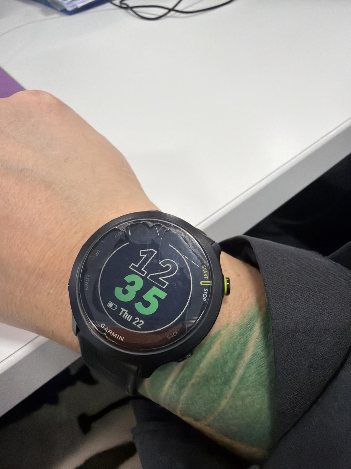 Garmin Forerunner 55, GPS Running Watch with Daily Suggested Workouts, Up to 2 Weeks of Battery Life, Aqua customer photo 1
