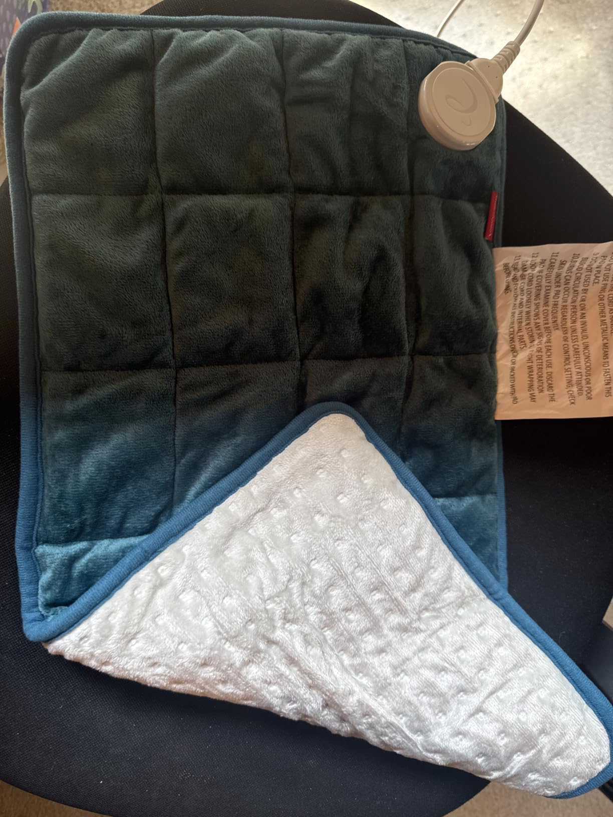 Comfytemp Weighted Heating Pad for Back & Period, FSA Eligible HSA, 12 x 24 | 2.2 lb, Electric Heating Pad for Neck Shoulders, Birthday Gifts for Women Men Mom Dad, HSA Approved, 2H Auto-Off, Washable customer photo 1