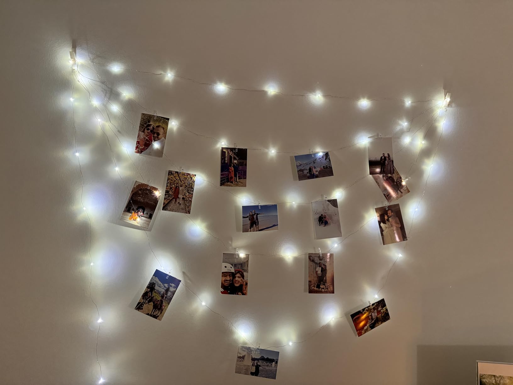 Teen Girl Gifts Trendy Stuff: Aesthetic 40Ft 120LED Hanging Picture Fairy Lights with 50 Clips - 8 Modes & Timer, Waterproof - Trendy Teenager Girl Gift for Birthday Christmas, Dorm Bedroom Wall Décor customer photo 1