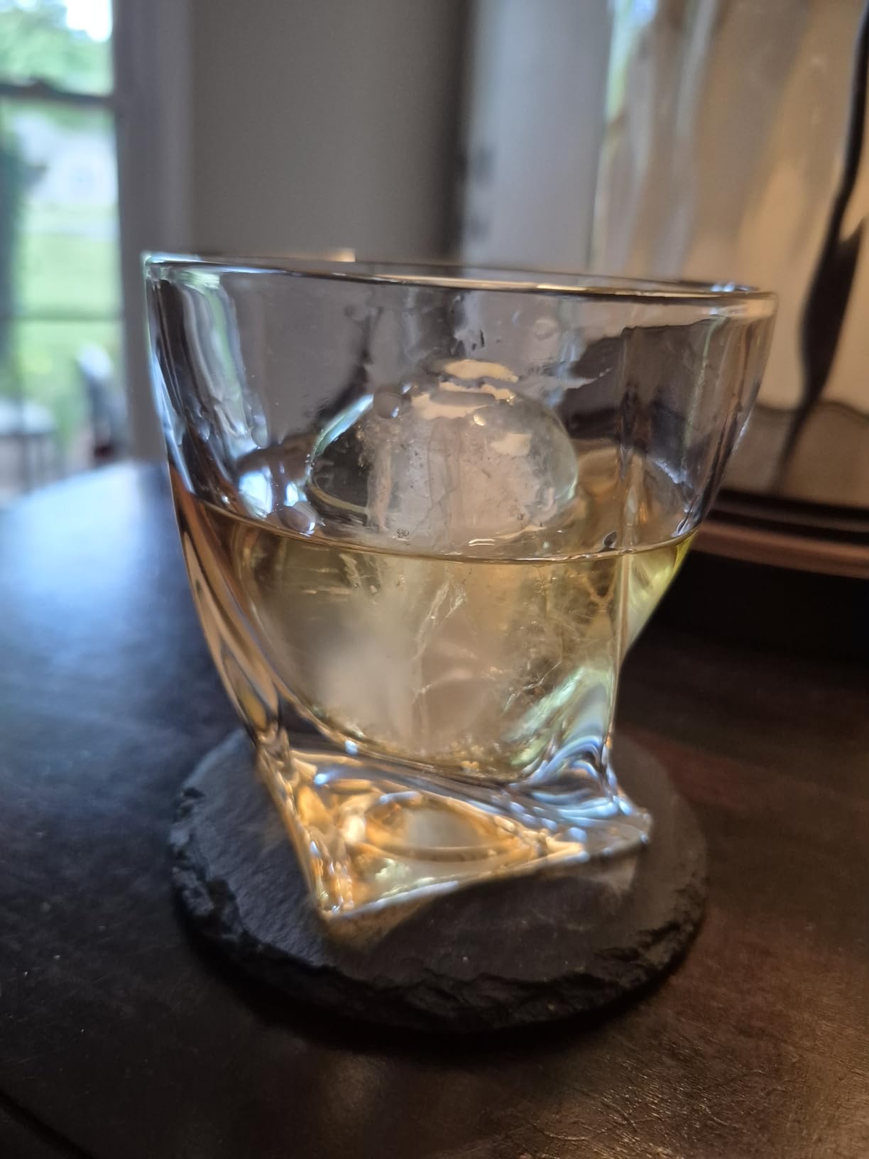 Whiskey Rocks Glass, Set of 4 (2 Crystal Bourbon Glasses, 2 Round Big Ice Ball Molds) In Gift Box - 11 Oz Old Fashioned Glasses for Scotch Cocktail Rum Cognac Vodka Liquor, Unique Gifts for Men customer photo 1
