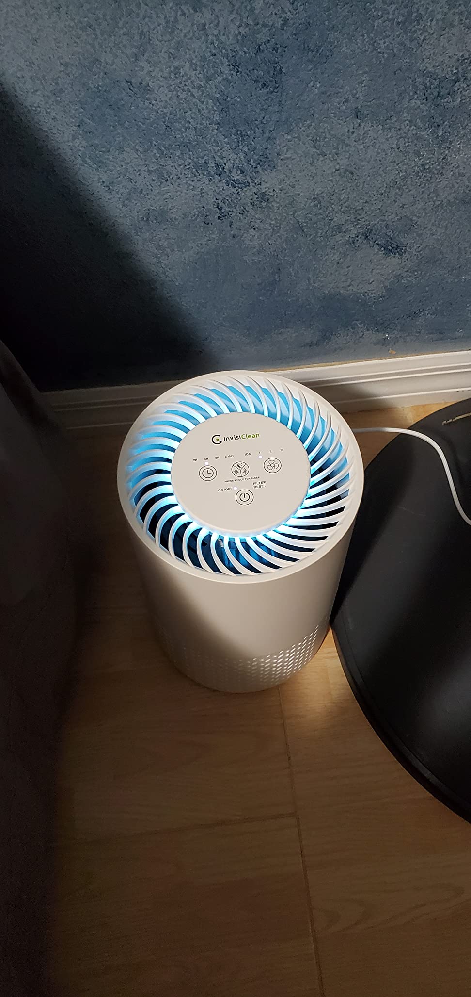 Air Purifier for Home, Baby, Dorm Room - Portable Desktop Air Cleaner for Home - Small HEPA Air Purifier for Bedroom, Baby Room, Dorm, Home Office Desktop with UV light & Ionizer - InvisiClean Stella customer photo 2