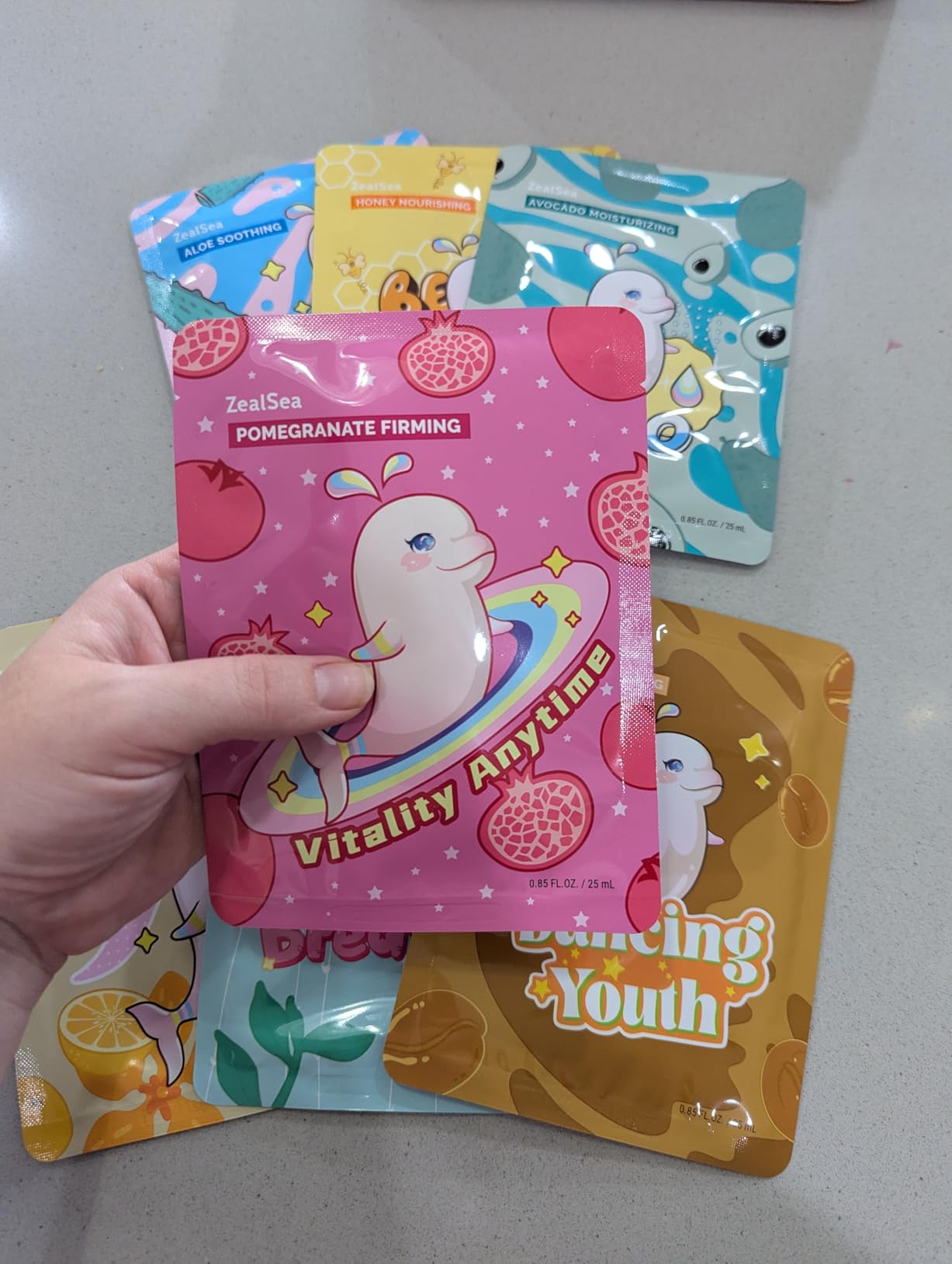 ZealSea Face Mask Skincare Facial Sheet Mask Spa Gifts for Kids Girls Women customer photo 2