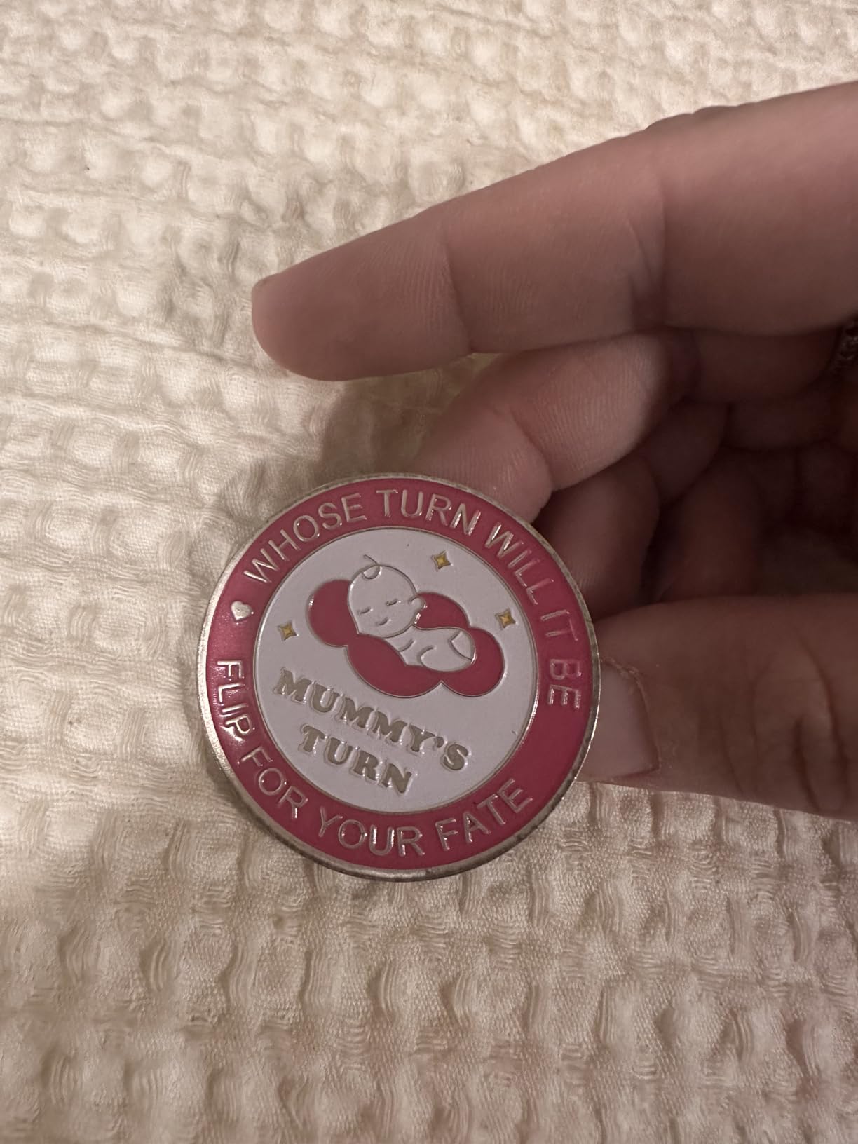Funny Double Sided Decision Making Coin for New Parent Gifts customer photo 1