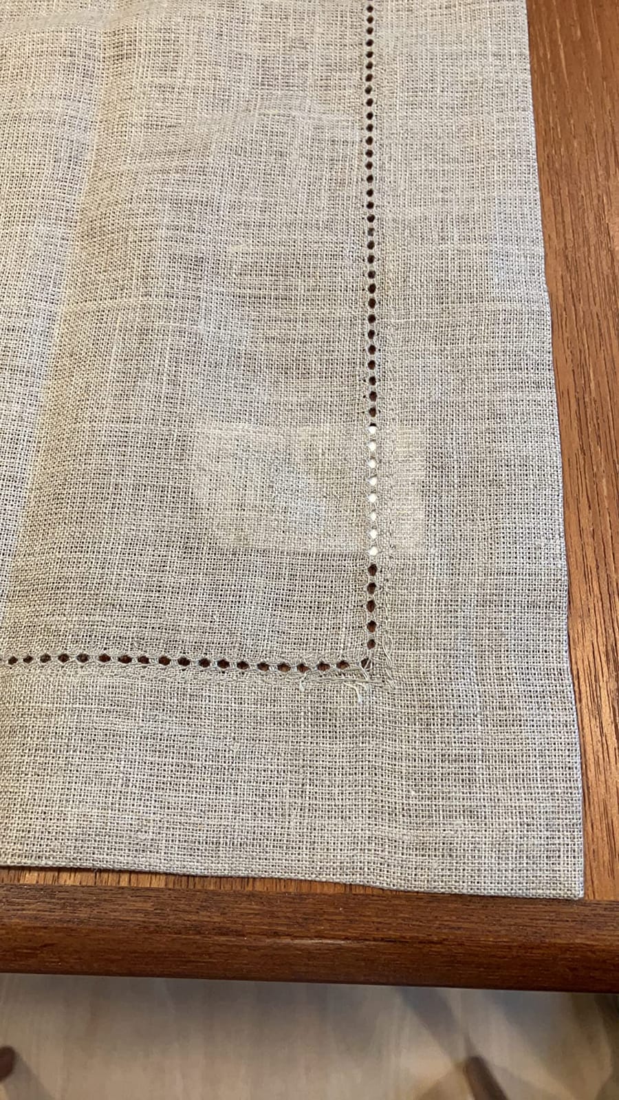 Solino Home 100% Pure Linen Napkins Light Natural, 20 x 20 in, Set of 4 customer photo 2