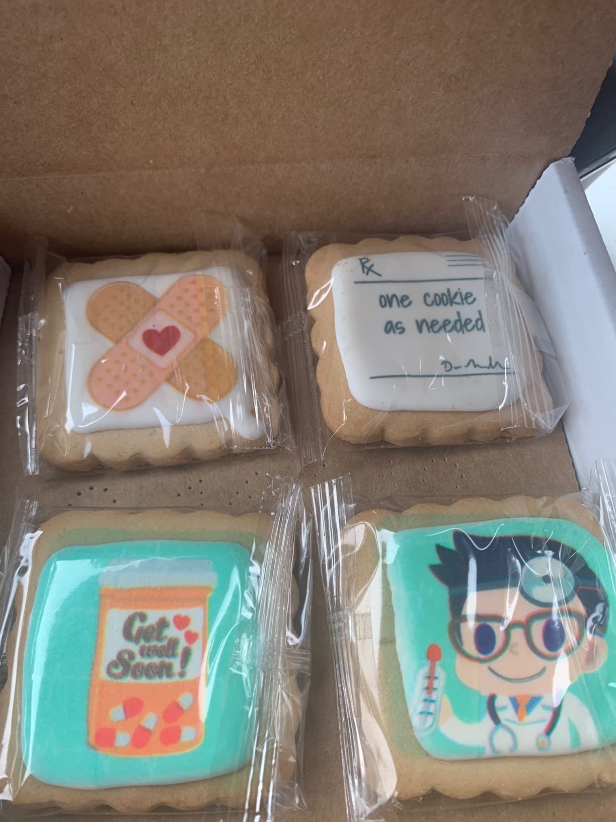 Get Well Soon Gift Cookies Basket Box 4 PACK For Kids and Adults After Surgery Care Package Feel Better Sick | Nut Free | Kosher customer photo 2