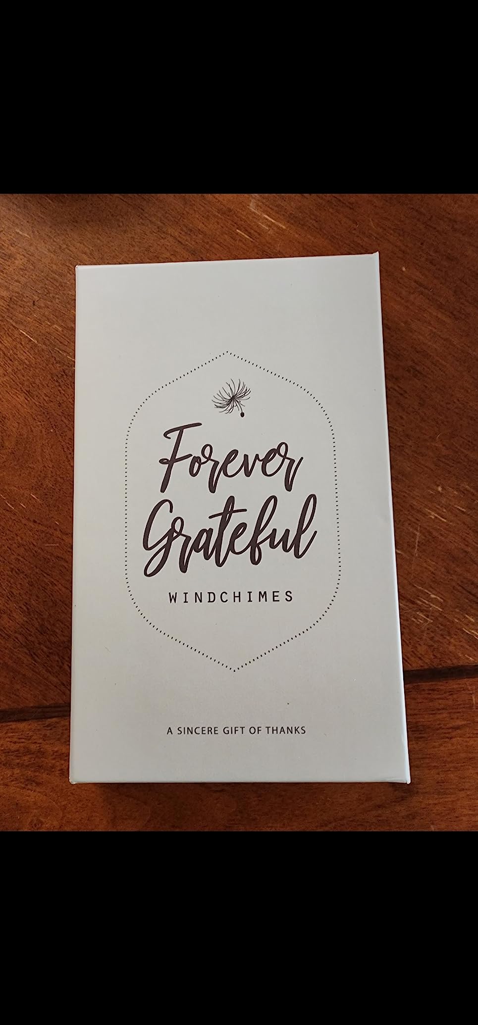 Forever Grateful 22-Inch Engraved Wind Chime – Thank You & Appreciation Gift for Retirement, Teacher, Coworker, Mentor, Sympathy & Friend – Silver Metal with Crystal Accent, Gift-Boxed customer photo 2