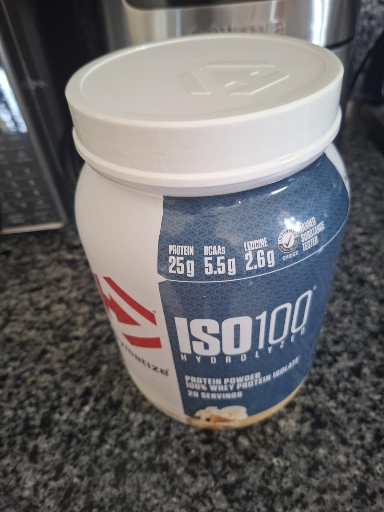 Dymatize ISO100 Protein Powder, 100% Whey Isolate, Gourmet Vanilla customer photo 2
