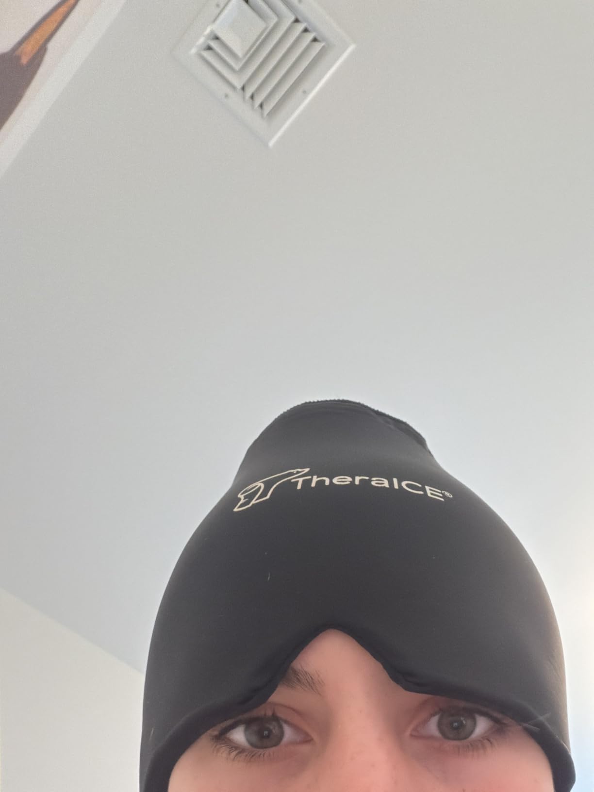TheraICE Headache Relief Cap for Women, Headache Hat Migraine Ice Pack Mask customer photo 1