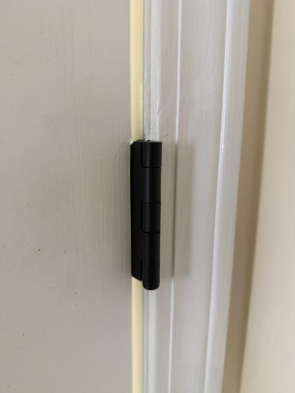 TDCHINGES Rounded Matte Black Door Hinges 3.5 Inch 5/8
