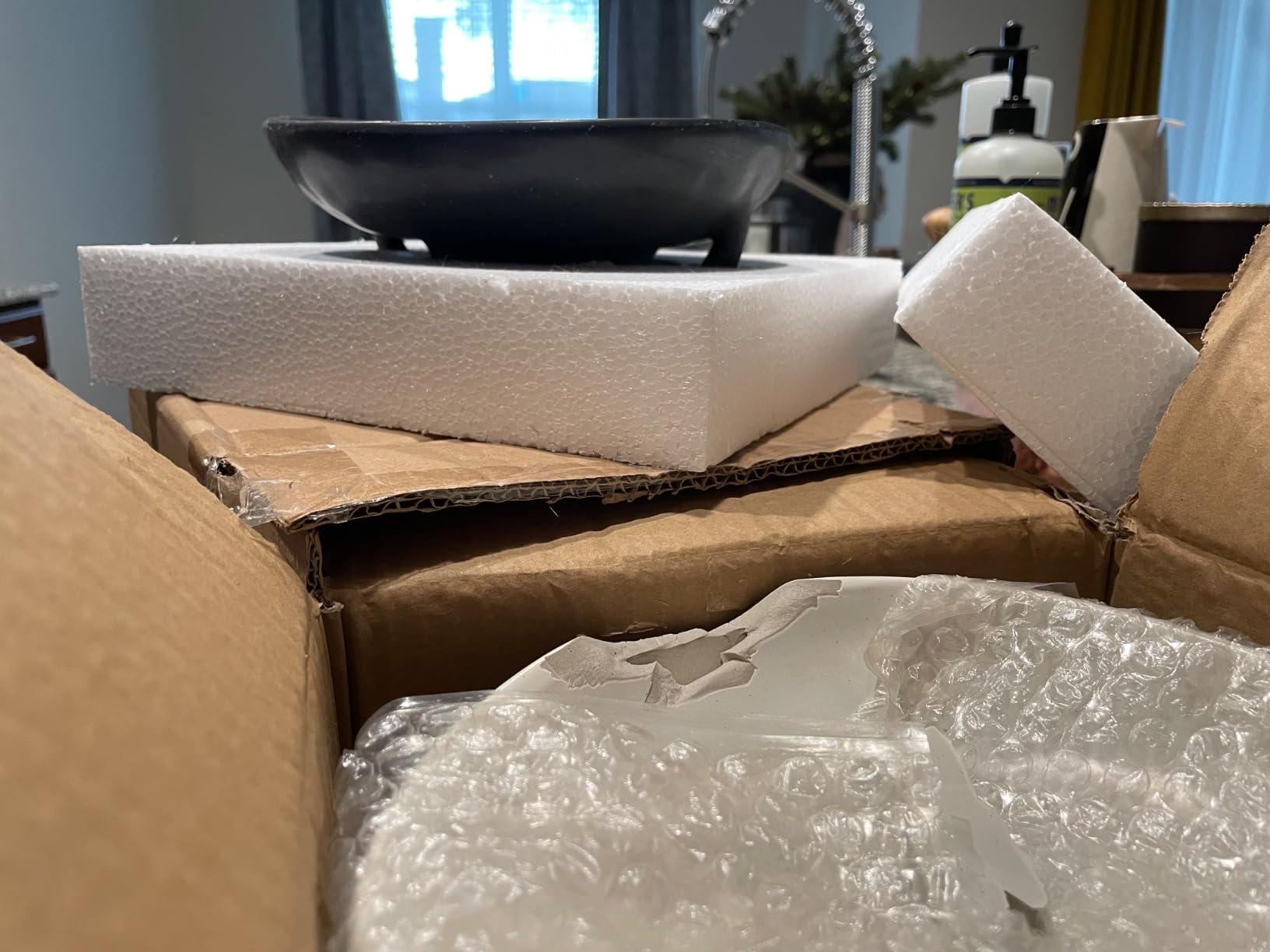 Creative Co-Op Stoneware Bowl w Reactive Glaze, White customer photo 2