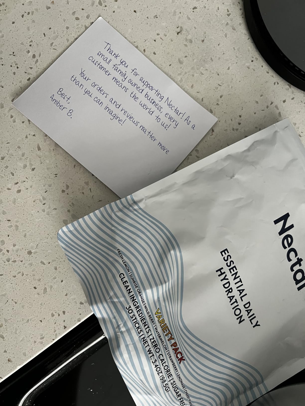 Nectar Hydration Packets - Electrolytes Powder Packets - Sugar Free & 0 Calorie - Organic Fruit Liquid Daily IV Electrolytes Powder for Dehydration Relief and Rehydration (Variety 30 Pack) customer photo 2