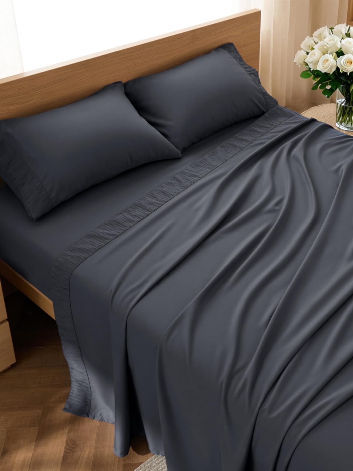 Bedsure Twin XL Sheets Dorm Bedding - 3 Pieces Soft Extra Long Twin Sheets customer photo 2