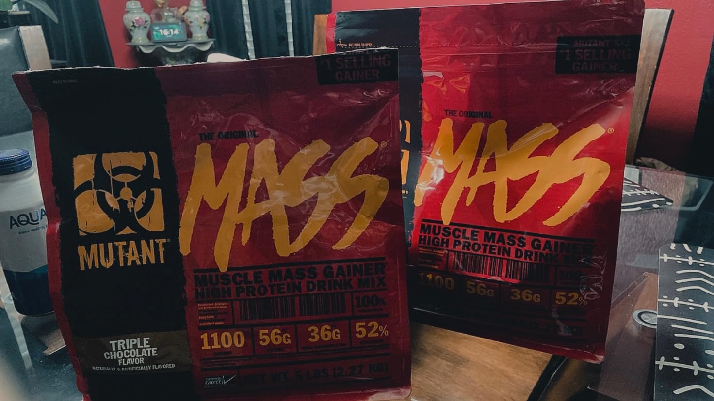 Mutant Mass Extreme Gainer, Whey Protein Powder, Triple Chocolate, 6 lbs customer photo 1