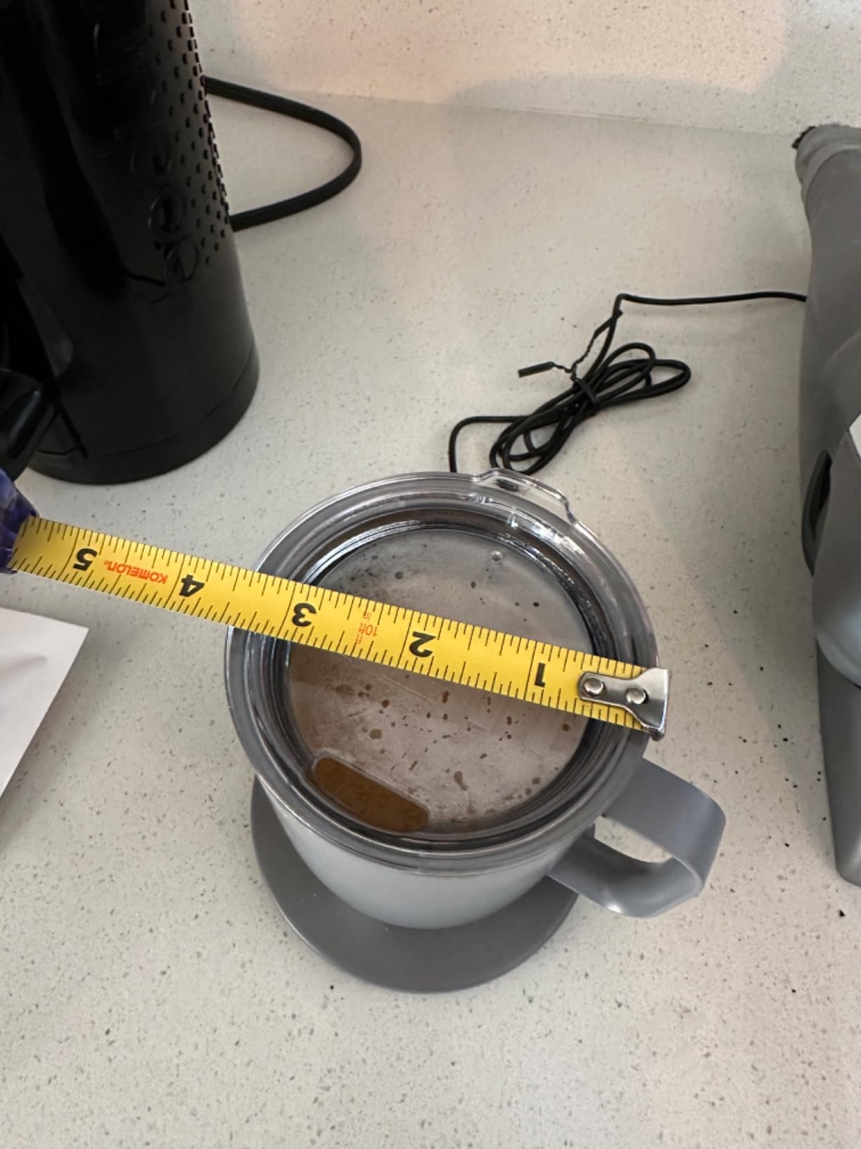 Ember Temperature Control Smart Mug 2, 14 Oz, App-Controlled Heated Coffee Mug with 80 Min Battery Life and Improved Design, GrayModel customer photo 1