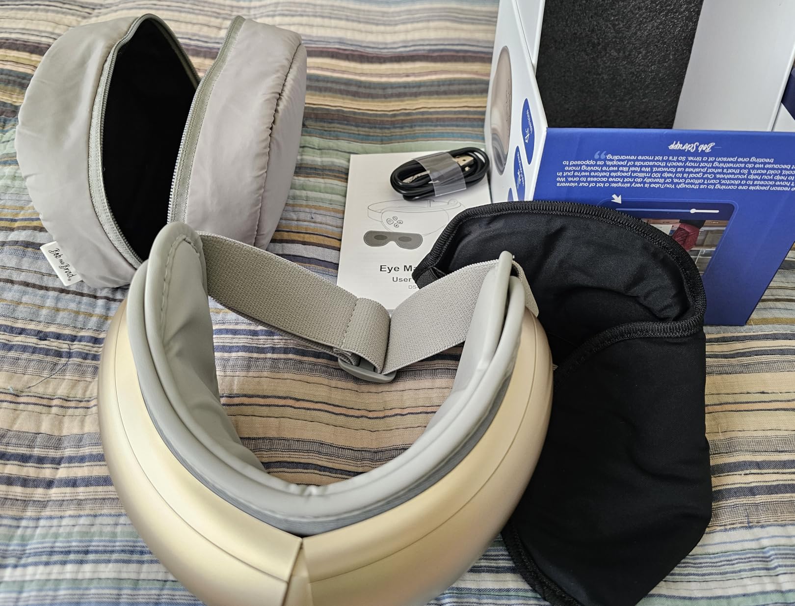 BOB AND BRAD Eye Massager with Heat FSA Eligible HSA, Birthday Gifts for Women Men Mom, Heated Eye Mask for Migraines with Music, Smart Migraine Massager for Dry Eyes Relief & Improve Sleep customer photo 2
