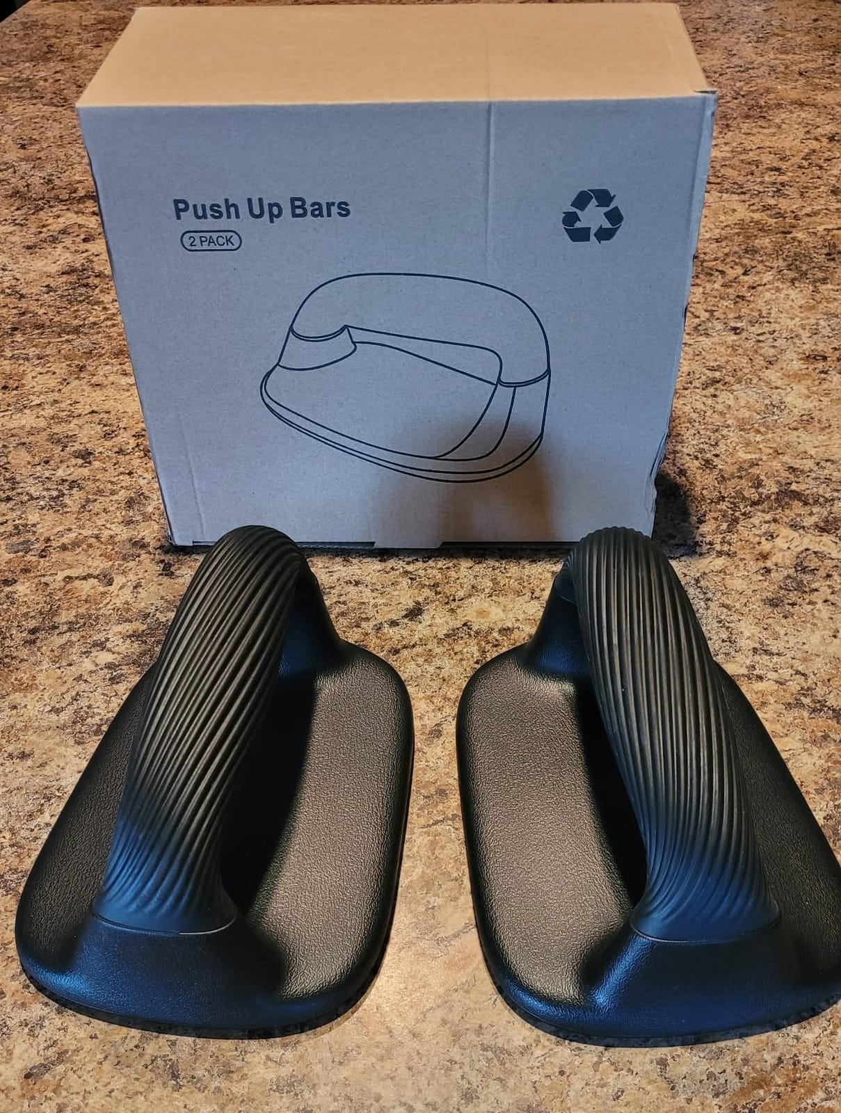 Kipika Push Up Bars, Pushup Stands, Anti-Slip Soft Plastic Push Up Handles, Bottom Anti-Slip Pad, Strength Training Equipment, Perfect for Floor Workout Exercise customer photo 1