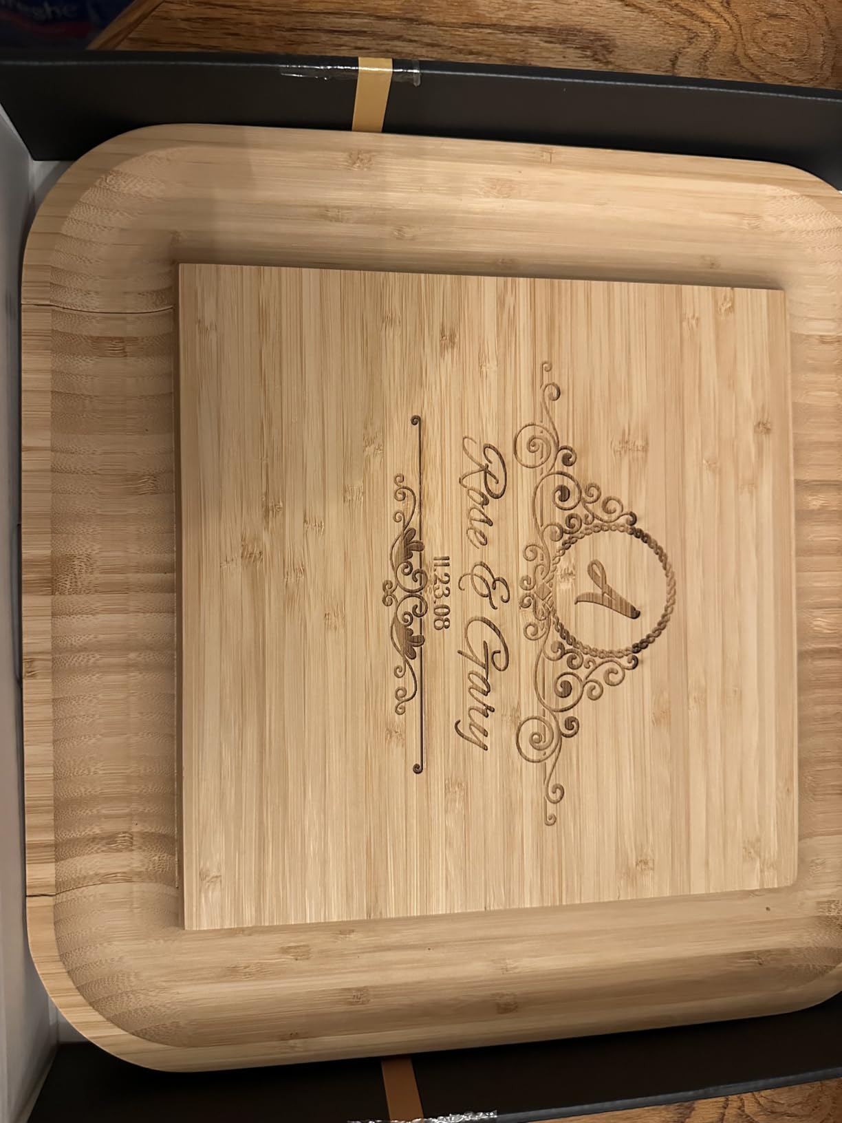 Personalized Charcuterie Board, Engraved Cheese Board, Custom Wedding Gift customer photo 1