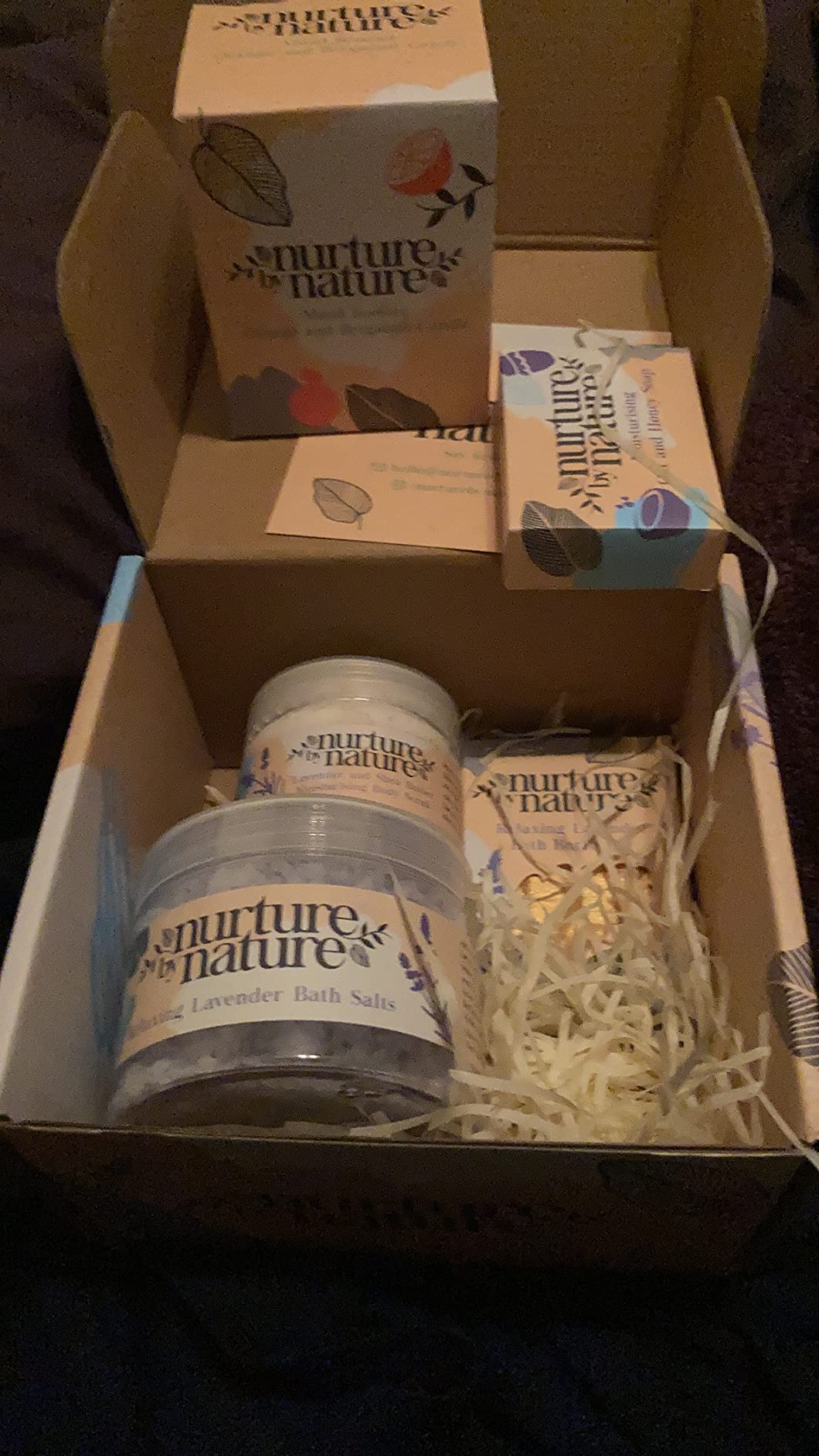 Nurture by Nature Spa Gift Baskets for Women - at Home Spa Kit, Bath Set customer photo 1