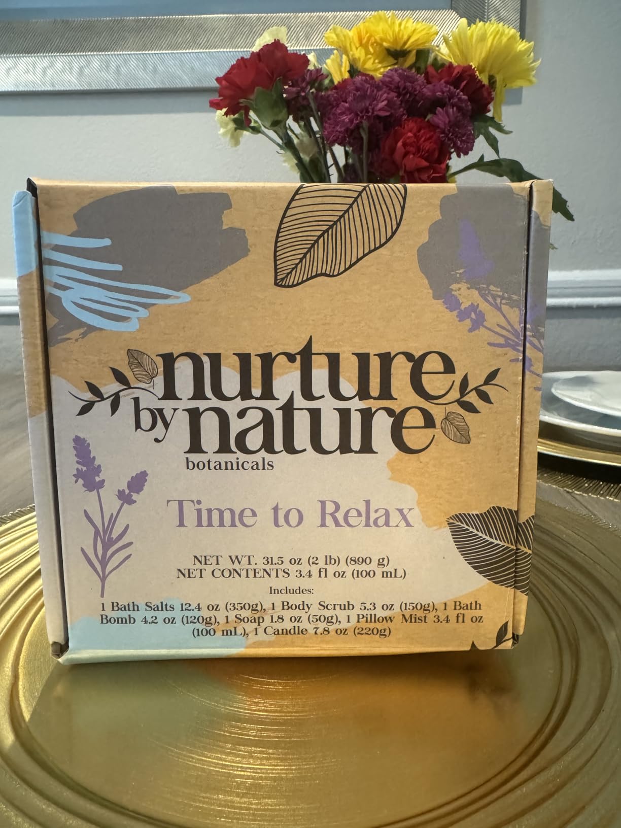 Nurture by Nature Spa Gift Baskets for Women - at Home Spa Kit, Bath Set customer photo 2