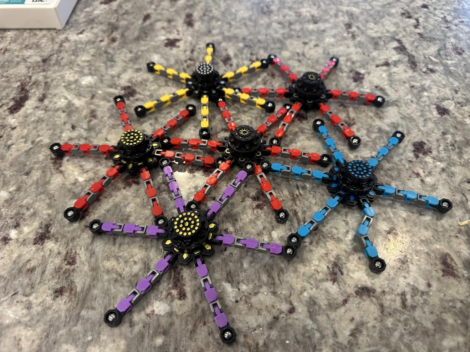 Gokeey Transformable Fidget Spinners Toys 4 Pcs for Kids and Adults Stress Relief Sensory Toys for Boys and Girls Age 8-13 Fingertip Gyros Party Favors Birthday Gifts for Teens Road Trip Travel Toy customer photo 2