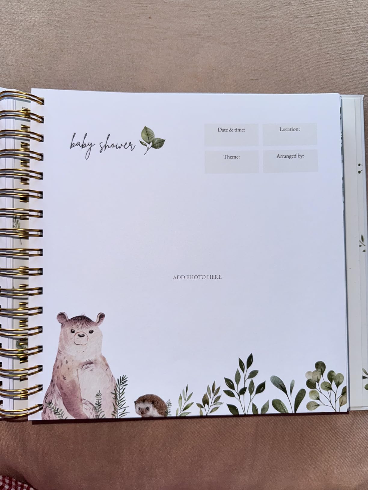 Keepsake Baby Memory Book – Timeless Gender Neutral First 5 Year Baby Book customer photo 2