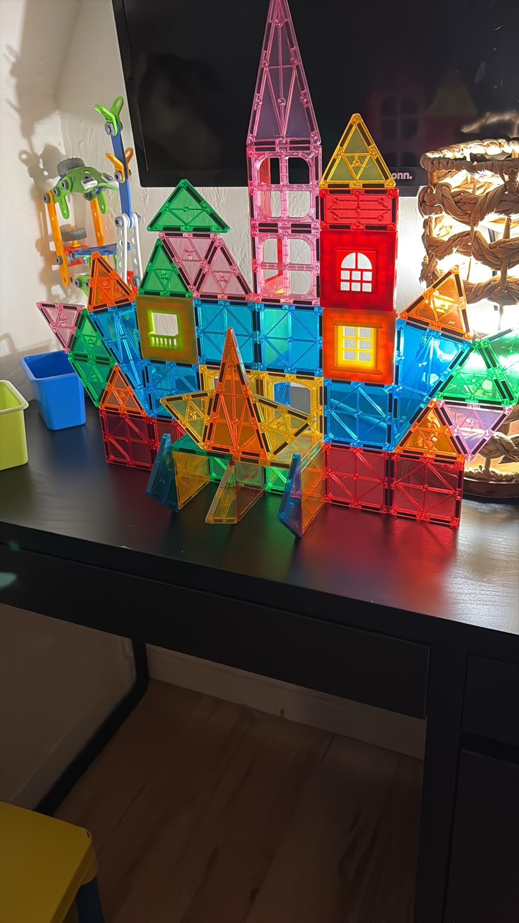 Magnetic Tiles Toddler Toys Magnetic Building Blocks for Kids Ages 3-12 STEM Educational Toys for Girls & Boys Sensory Toys for Kids with Autism Classroom Must Haves Outdoor Toys customer photo 2