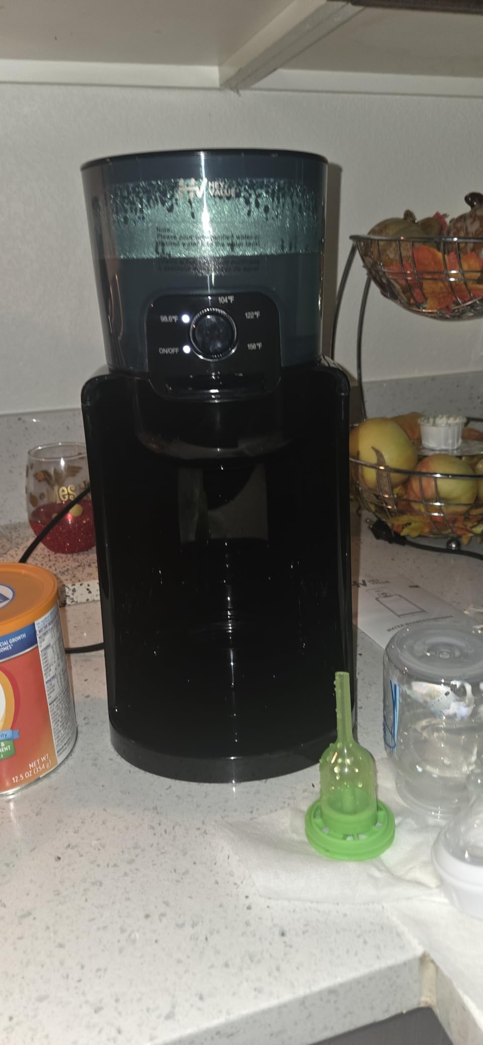 HEYVALUE Water Warmer for Baby Formula with Night Light,Bottle Warmer,Black customer photo 1