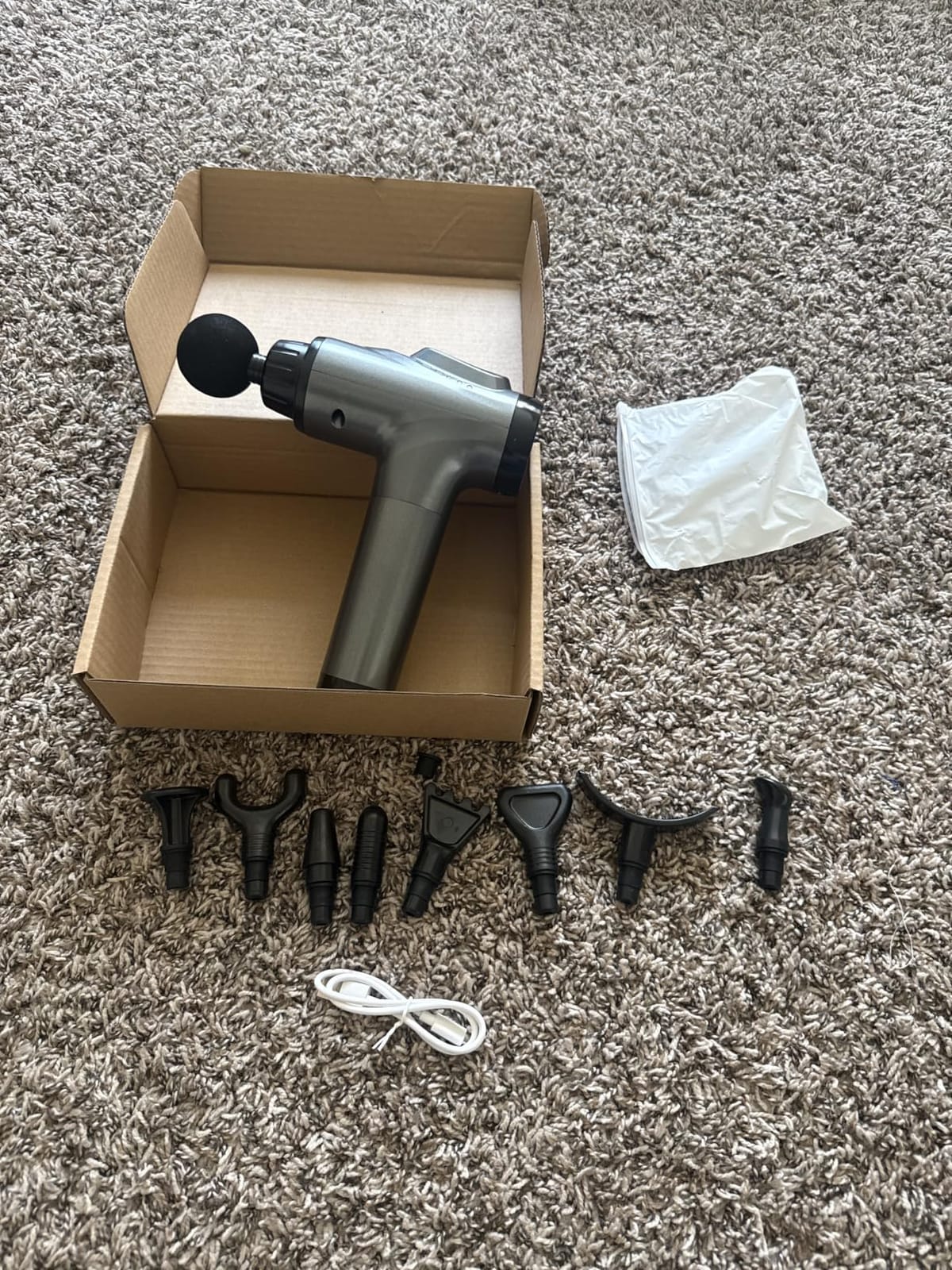 APHERMA Massage Gun, Muscle Massage Gun for Athletes Handheld Electric Deep Tissue Back Massager, Percussion Massage Device for Pain Relief with 30 Speed Levels 9 Heads customer photo 1