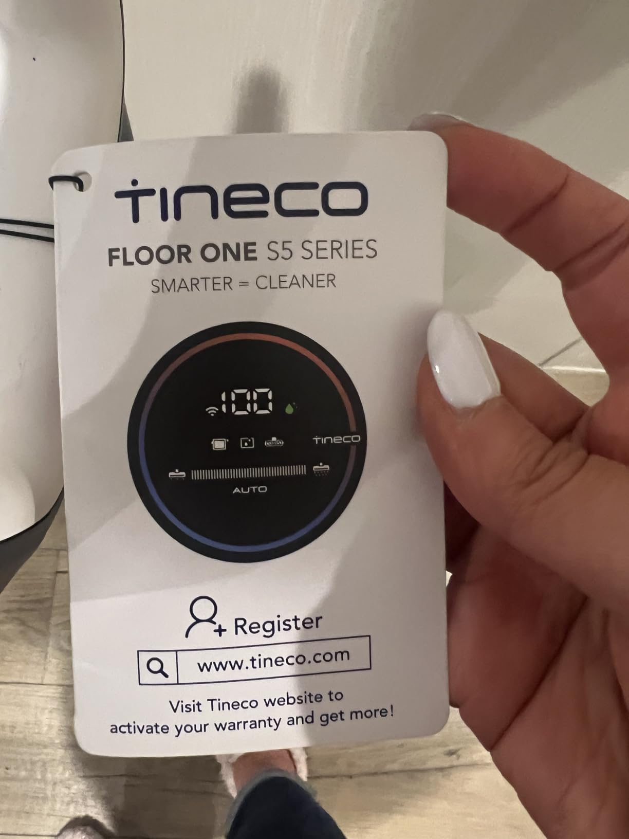 Tineco Floor ONE S5 Smart Cordless Wet Dry Vacuum Cleaner and Mop for Hard Floors, Digital Display, Long Run Time, Great for Sticky Messes and Pet Hair, Space-Saving Design, Blue customer photo 2