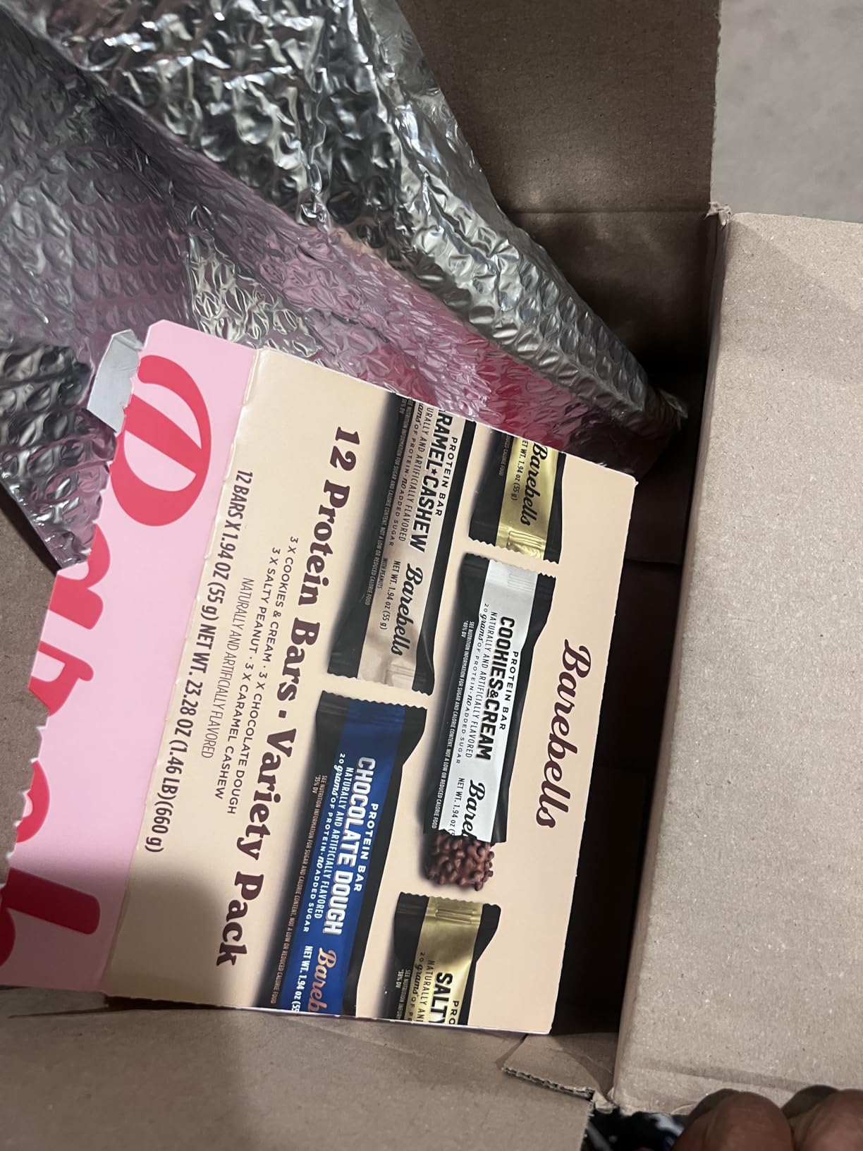 Barebells Protein Bars Variety Pack - 12 Count, 1.9oz Bars - Protein Snacks with 20g of High Protein - Chocolate Protein Bar with 1g of Total Sugars - Perfect on The Go Protein Snack & Breakfast Bars customer photo 2