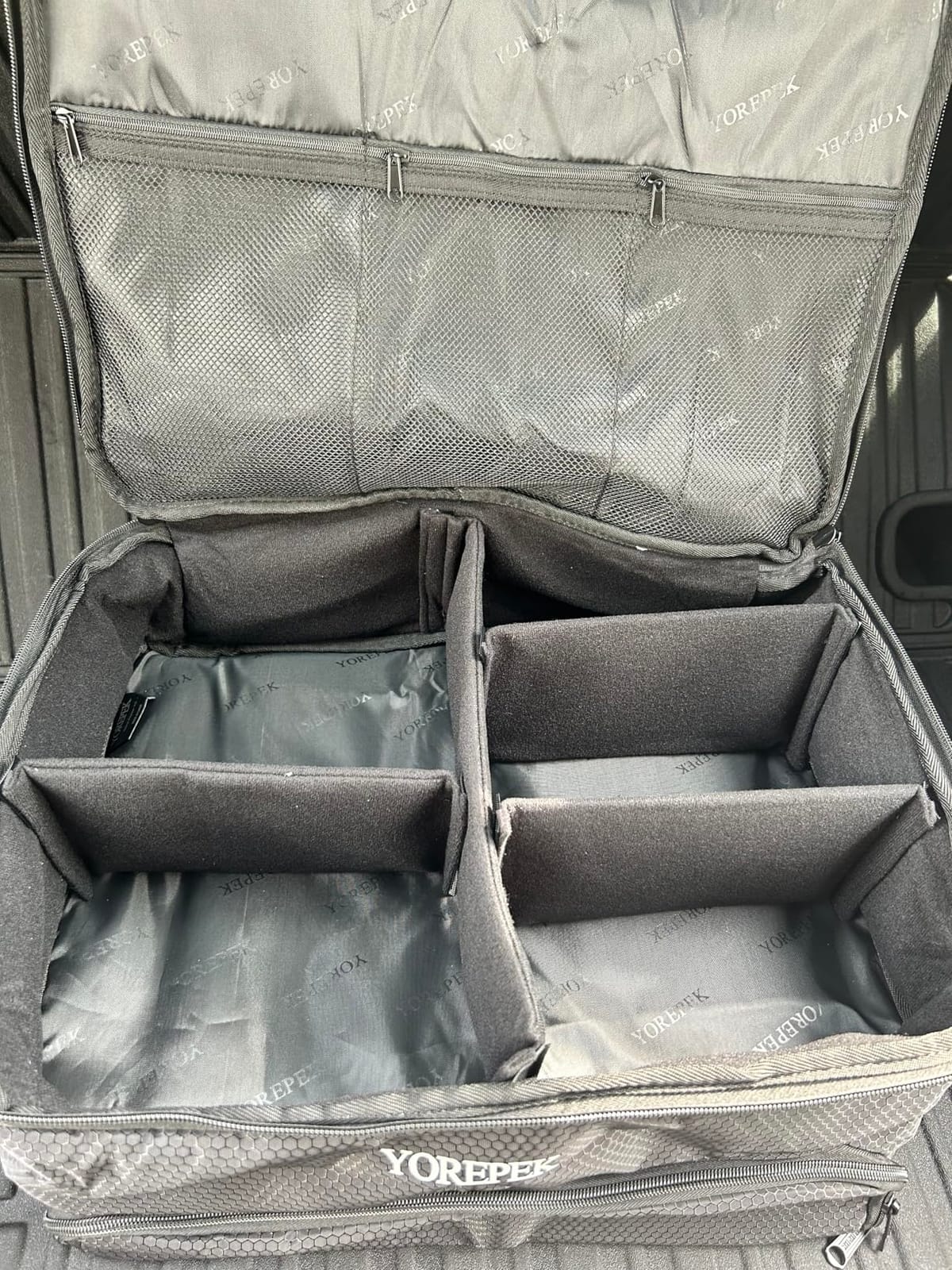 YOREPEK Golf Gifts for Men, 2 Layer Golf Trunk Organizer for 2 Pair Shoes customer photo 1