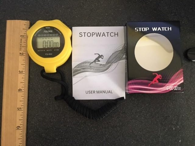 Stopwatch Timer, Digital Stop-Watch for Sports, Black customer photo 2