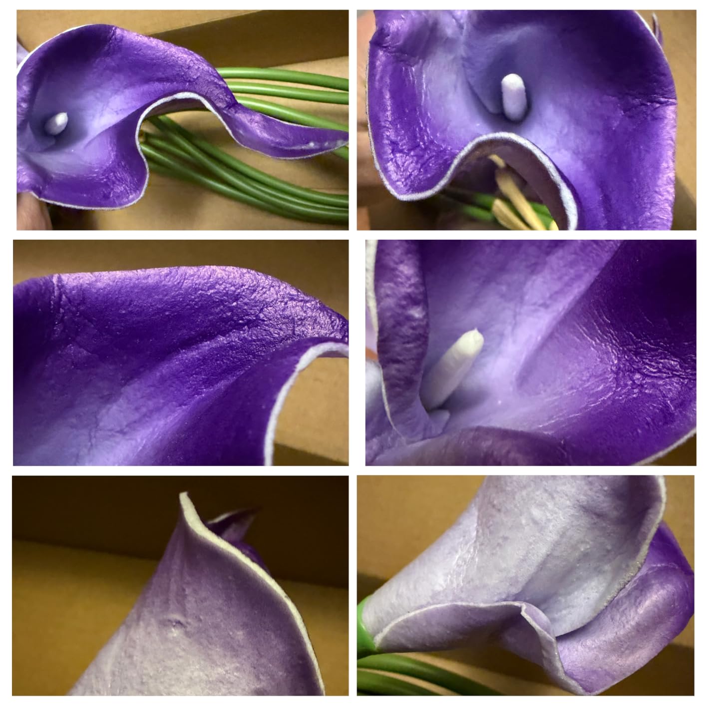 Letjolt White Artificial Calla Lily 12Pcs Realistic Flowers Bouquet customer photo 2