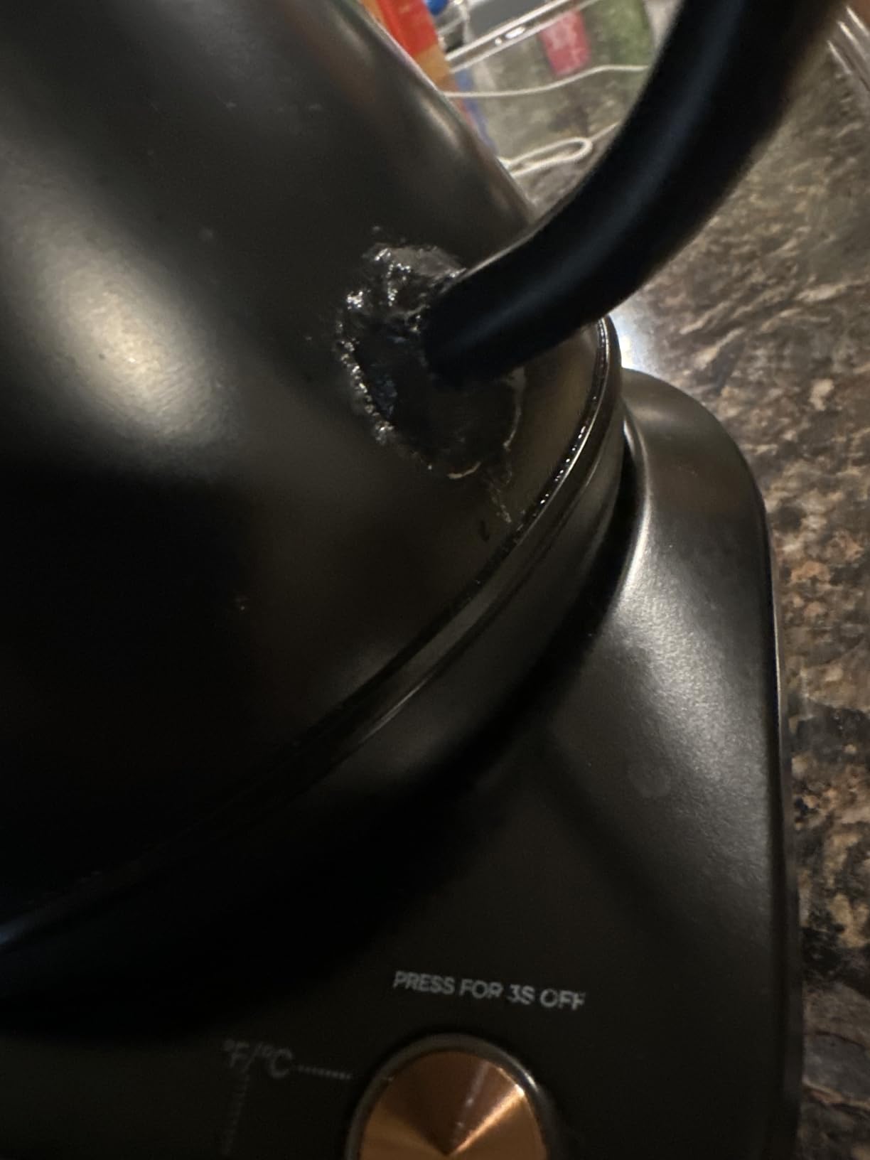 Mecity Electric Kettle Gooseneck Pour Over Kettle ±1℉ Temperature Control Quick Heating Water Boiler for Coffee & Tea & Formula Auto Shut Off Tea Kettle 1200 Watt, 0.8L, Matt Black, Barista Edition customer photo 1