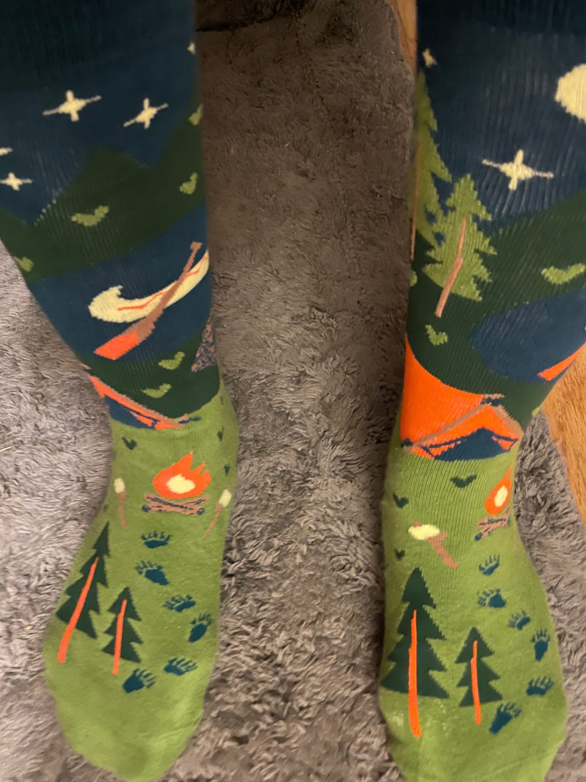 Outdoors Socks Hiking Camping Gift for Nature Lovers Men & Women Holiday customer photo 1