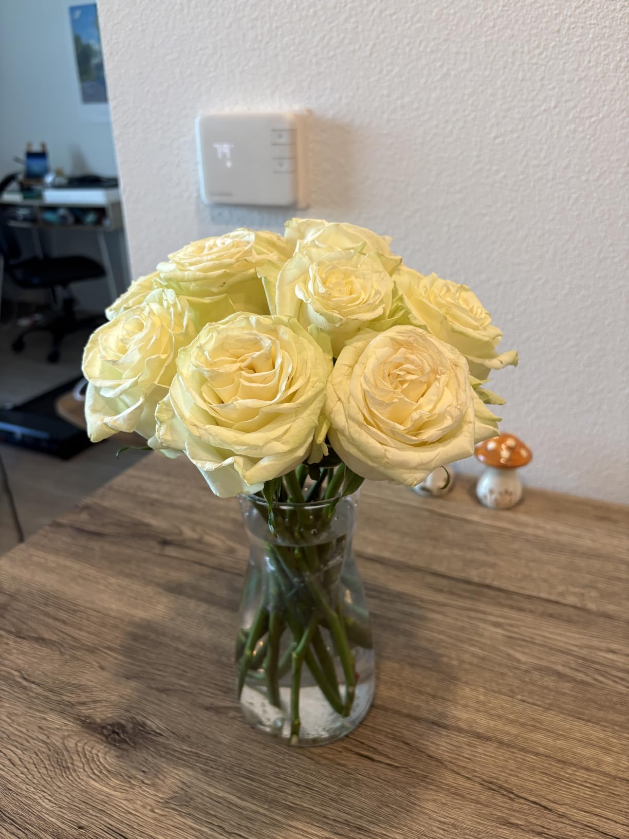 8 Inch Clear Glass Vase for Flowers, Modern Boho Table Decor customer photo 2