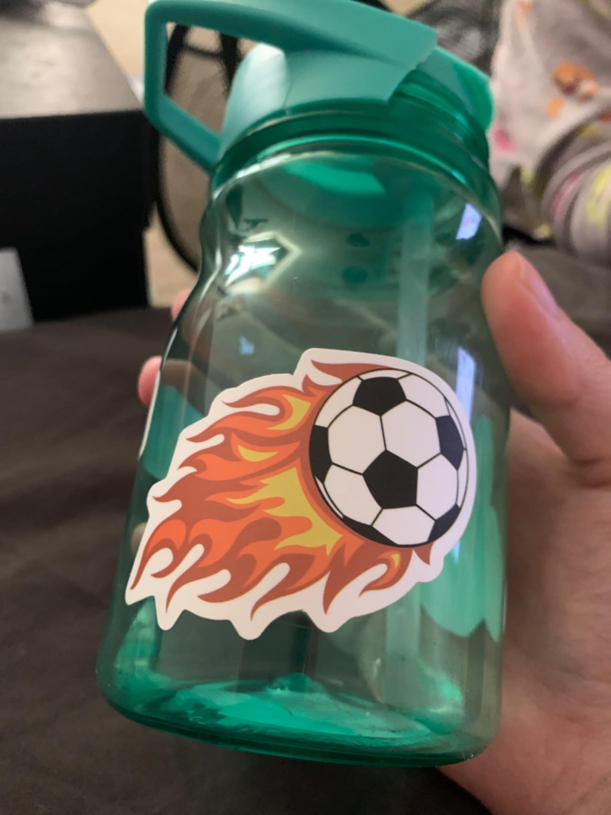 100PCS Soccer Stickers for Boys Girls Kids Teens, Vinyl Waterproof Soccer Stickers for Water Bottles, Laptops, Goodie Bag Stuffers, 2026 Soccer Party Favors customer photo 1