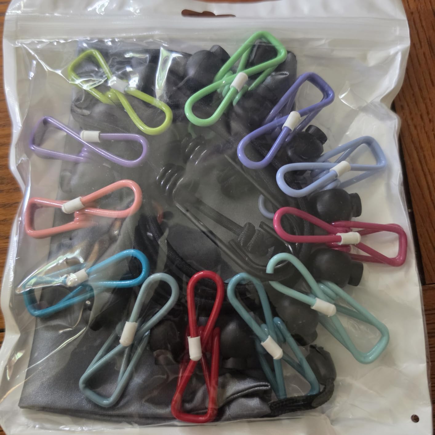 Retractable Portable Travel Clothesline Camping Clothing Line with 12 Clips customer photo 2