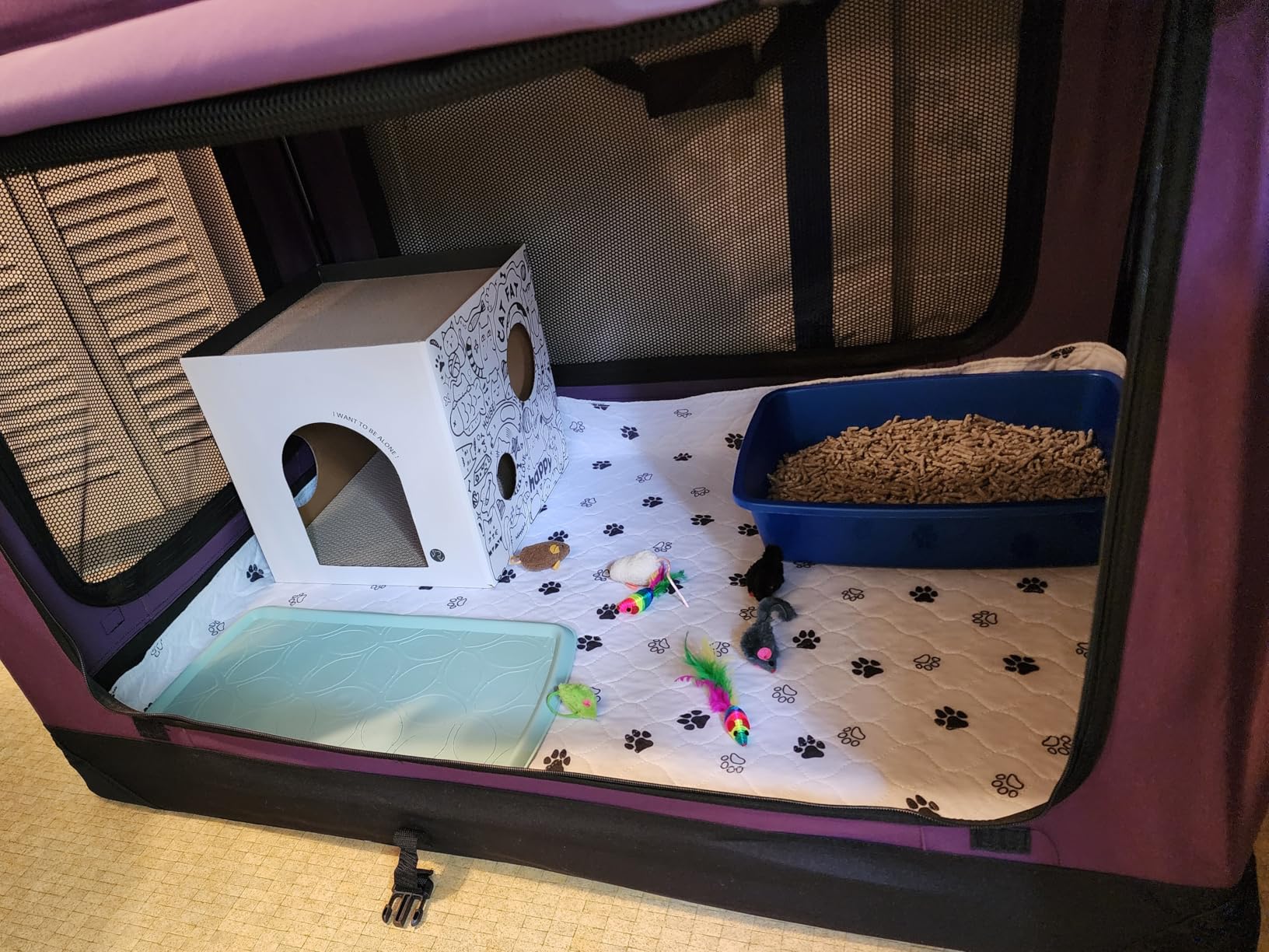 EliteField 4-Door Folding Soft Dog Crate with Curtains (2-Year Warranty) customer photo 2