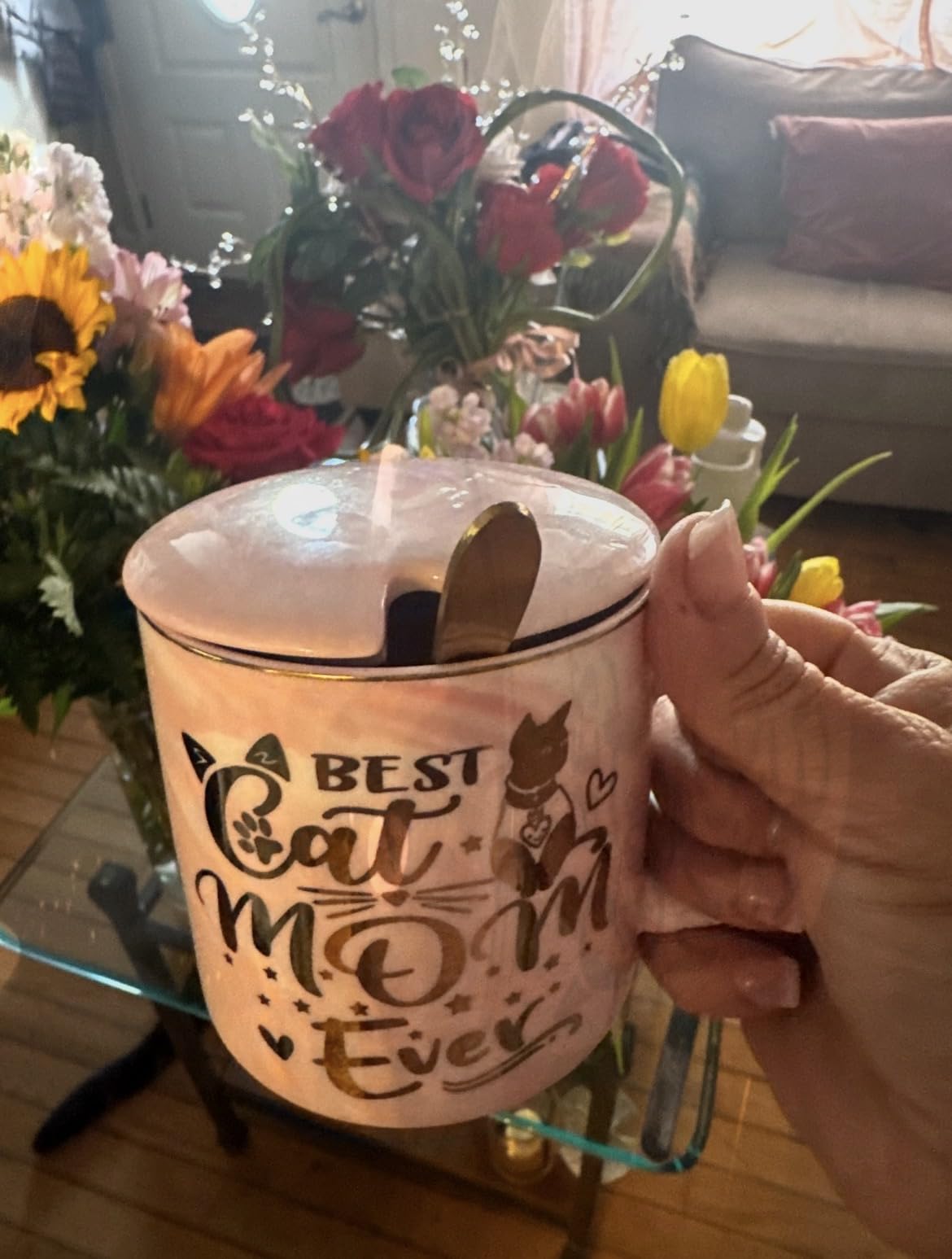 60th Birthday Gifts for Women - Fabulous 1966 Aged to Perfection Coffee Mug customer photo 1