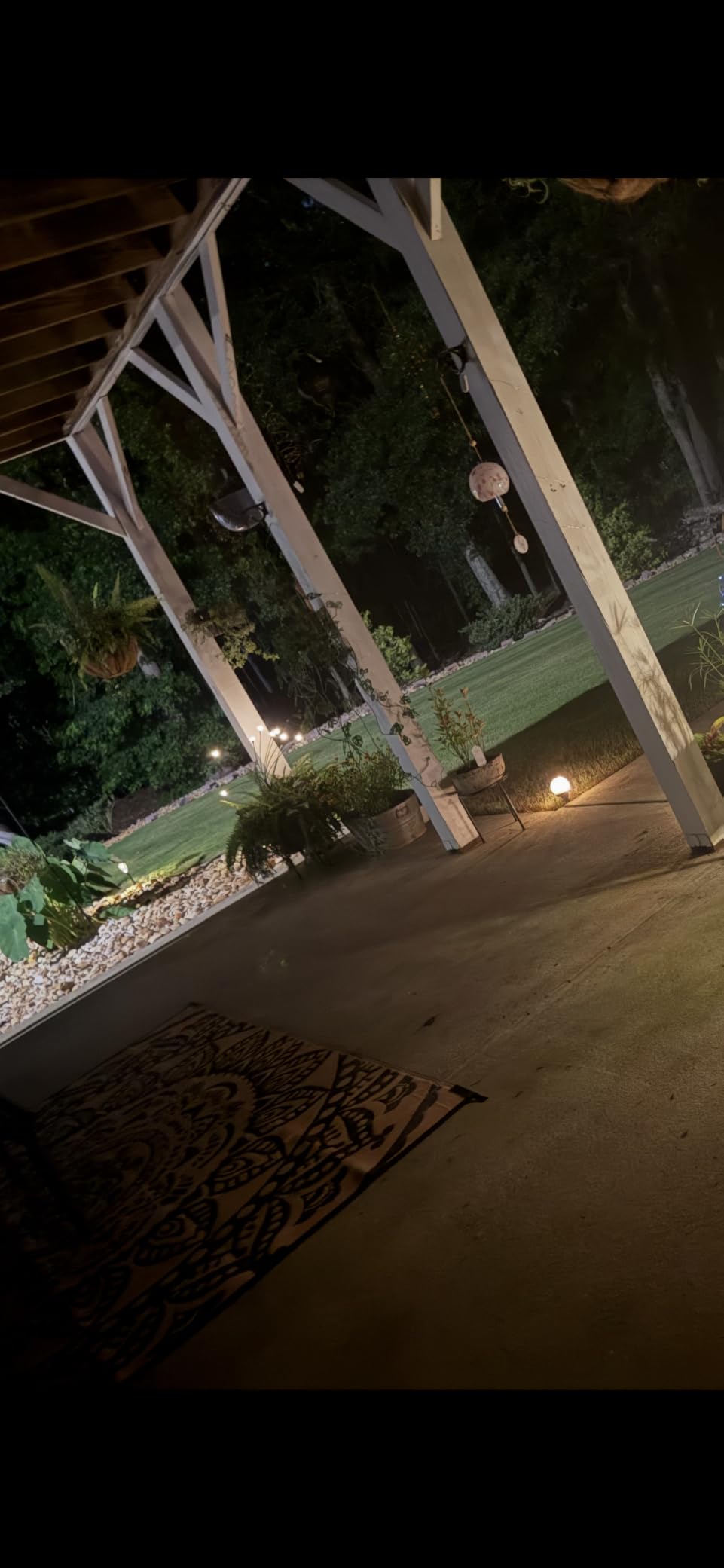 TONULAX Solar Garden Lights - Upgraded Solar Swaying Light, Sway by Wind, Outdoor Lights, Yard Patio Pathway Decoration, High Flexibility Iron Wire & Heavy Bulb Base, Warm White(2 Pack) customer photo 1