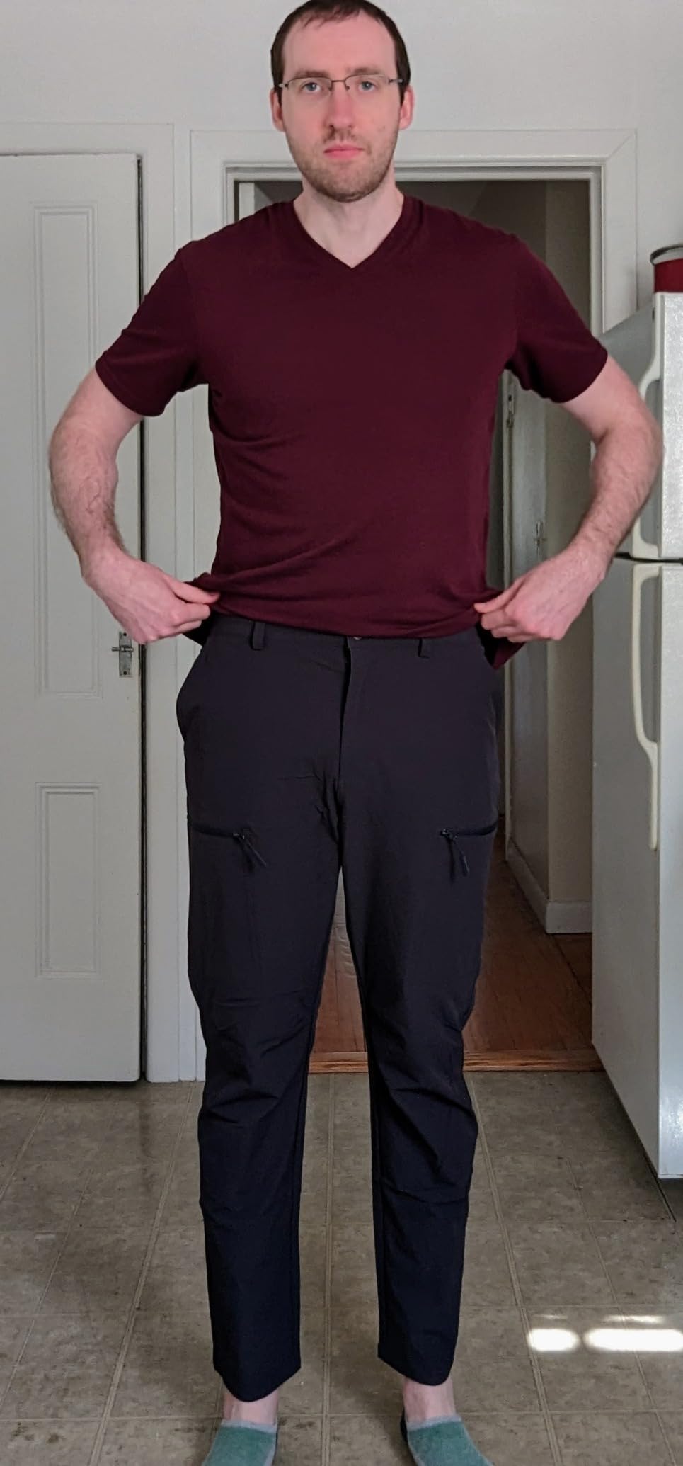 MAGCOMSEN Men's Hiking Pants 6 Pockets,Water Resistant Ripstop Outdoor Pants,Lightweight Quick Dry Fishing Work Pants customer photo 1